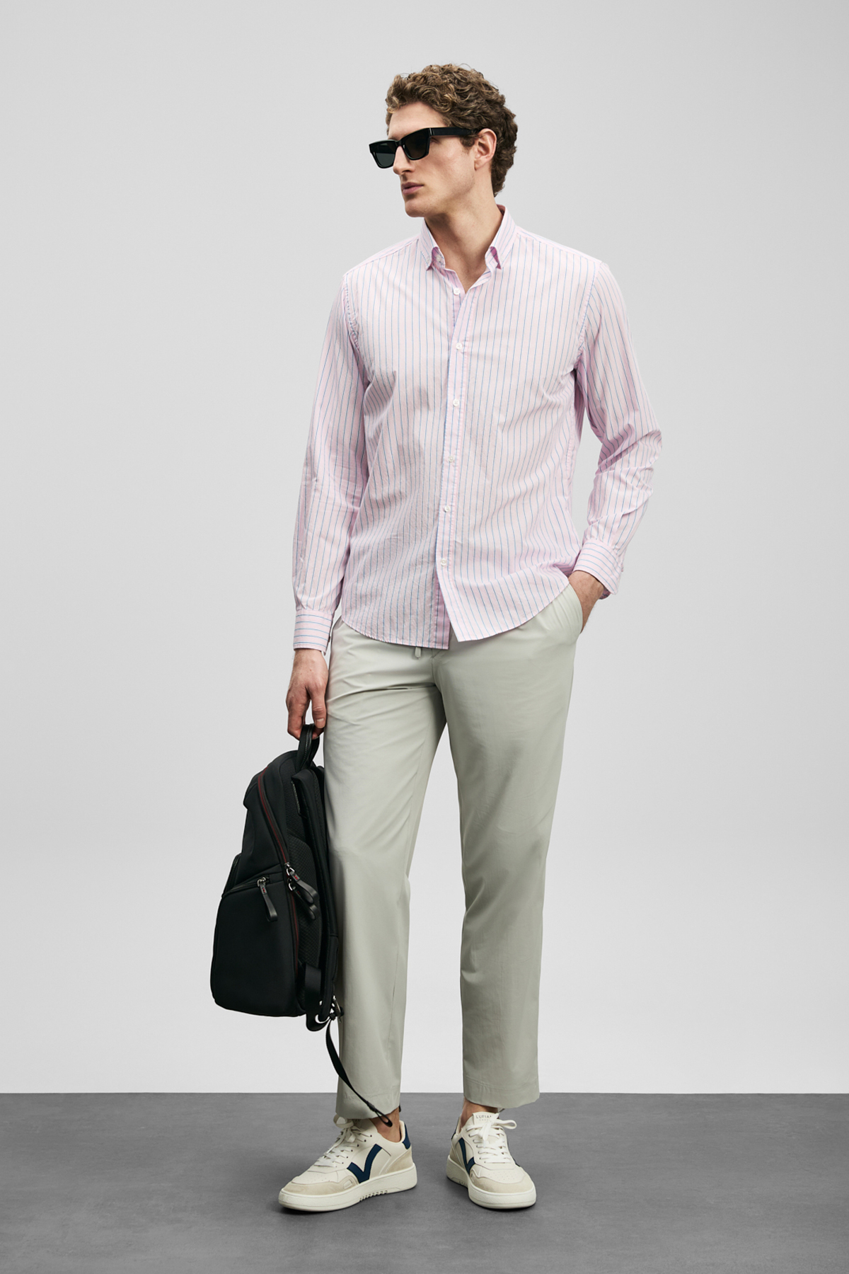 Alexo Men's Basic Shirt Regular Fit Pink - LUFIAN