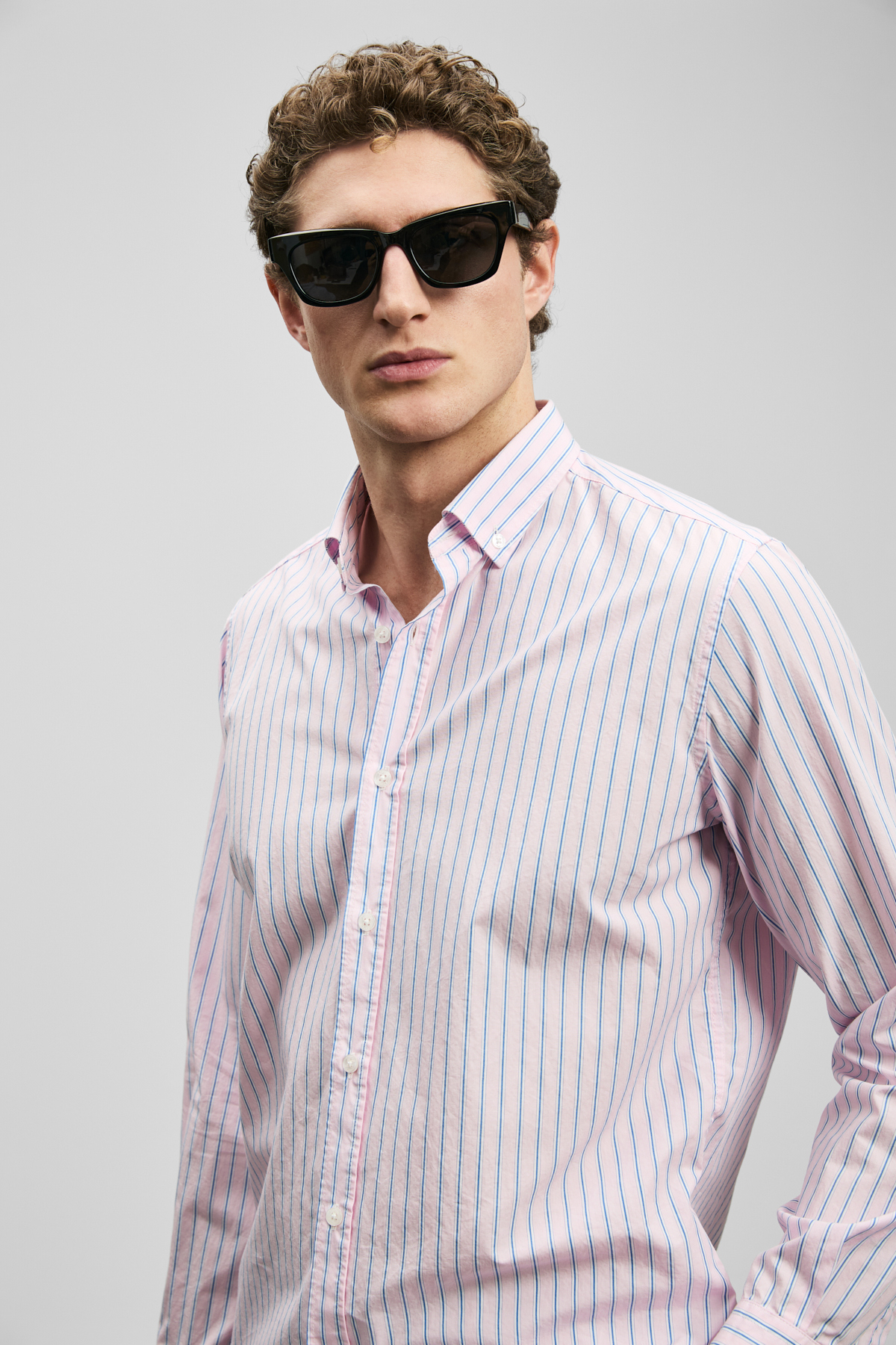 Alexo Men's Basic Shirt Regular Fit Pink - LUFIAN