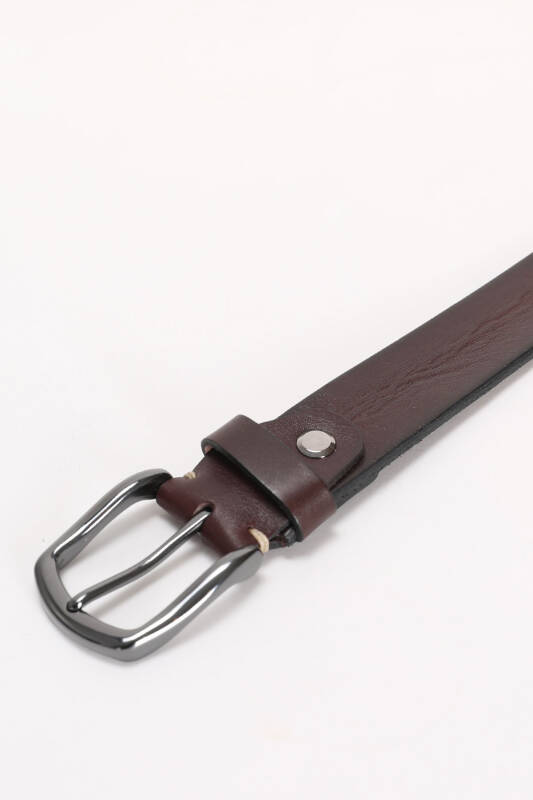 Alf Mens Leather Belt Brown - 2