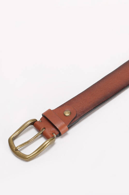 Alf Mens Leather Belt Taba - 2