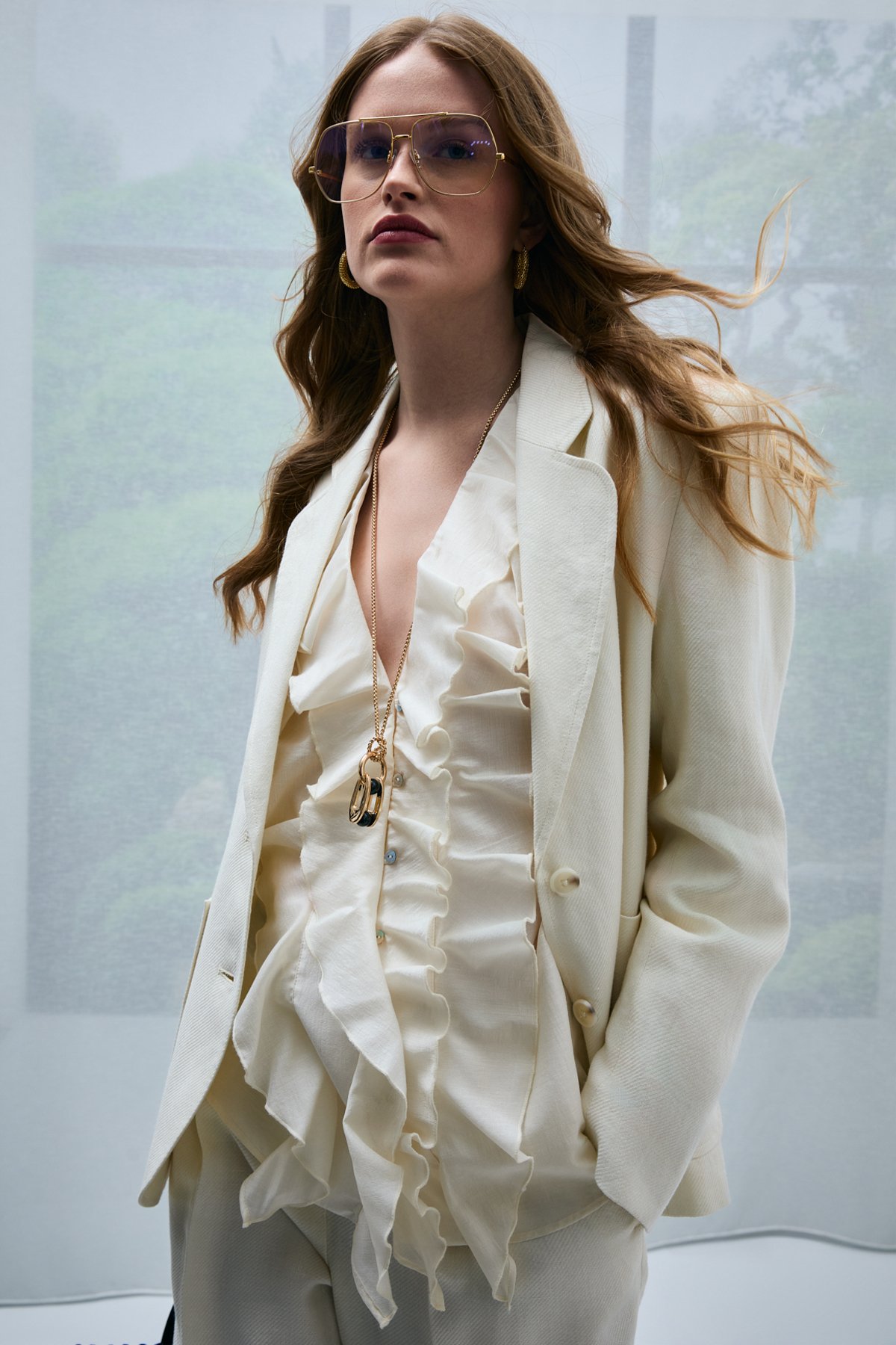 Alıce Women's Jacket Ecru - LUFIAN