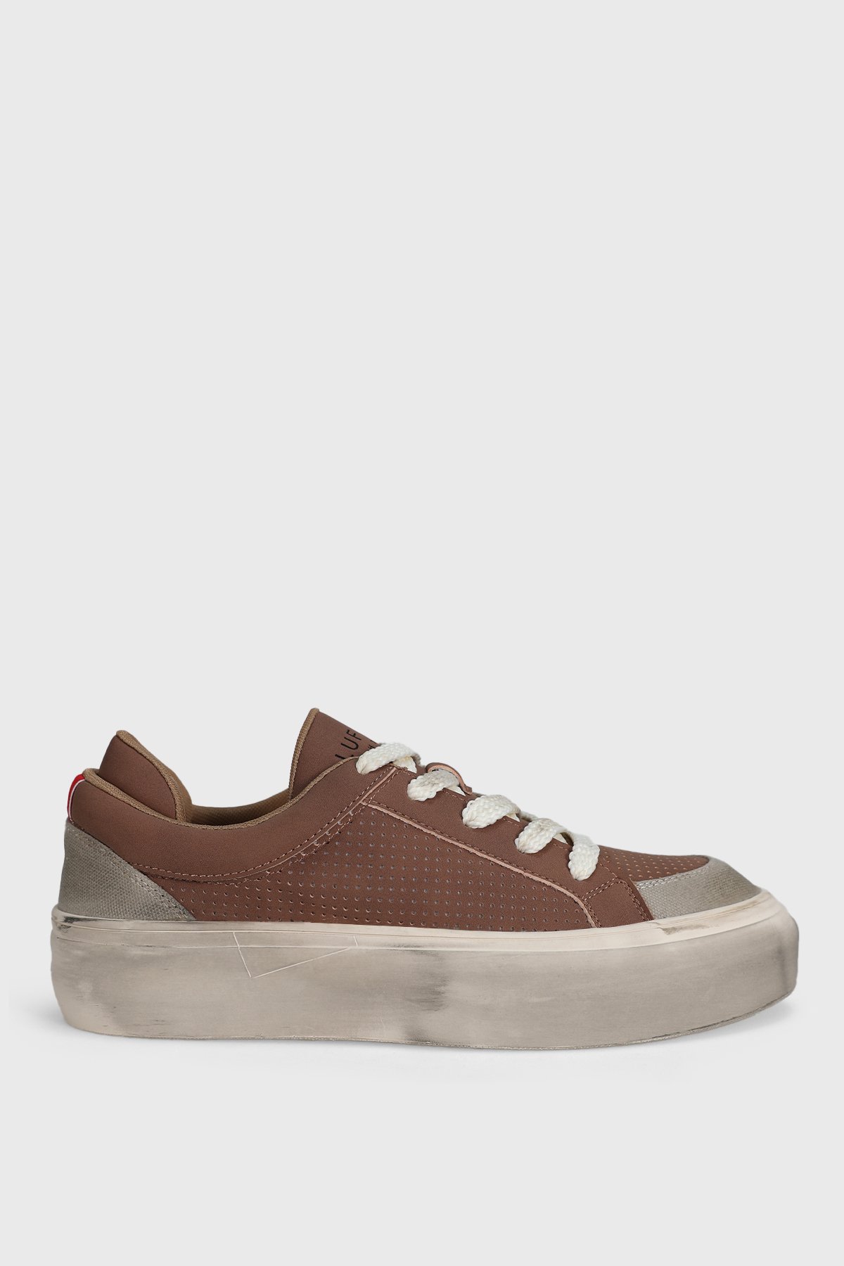 Allan Mens Sneaker Shoes Brown - Lufian