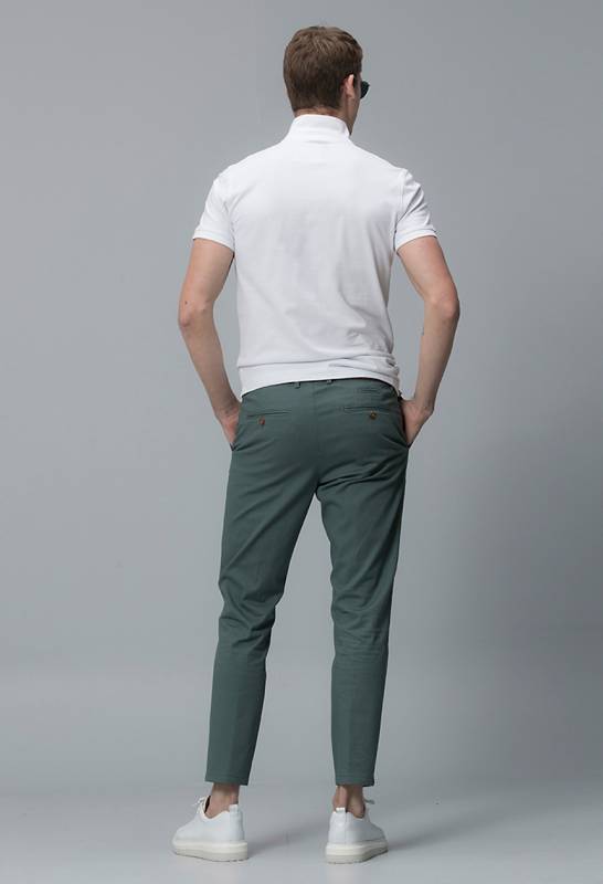 Allvis Sports Mens Chino Pants Slım Fıt Green - 4