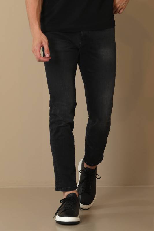 Alonso Smart Jean Mens Pants Slım Fıt Black - 2