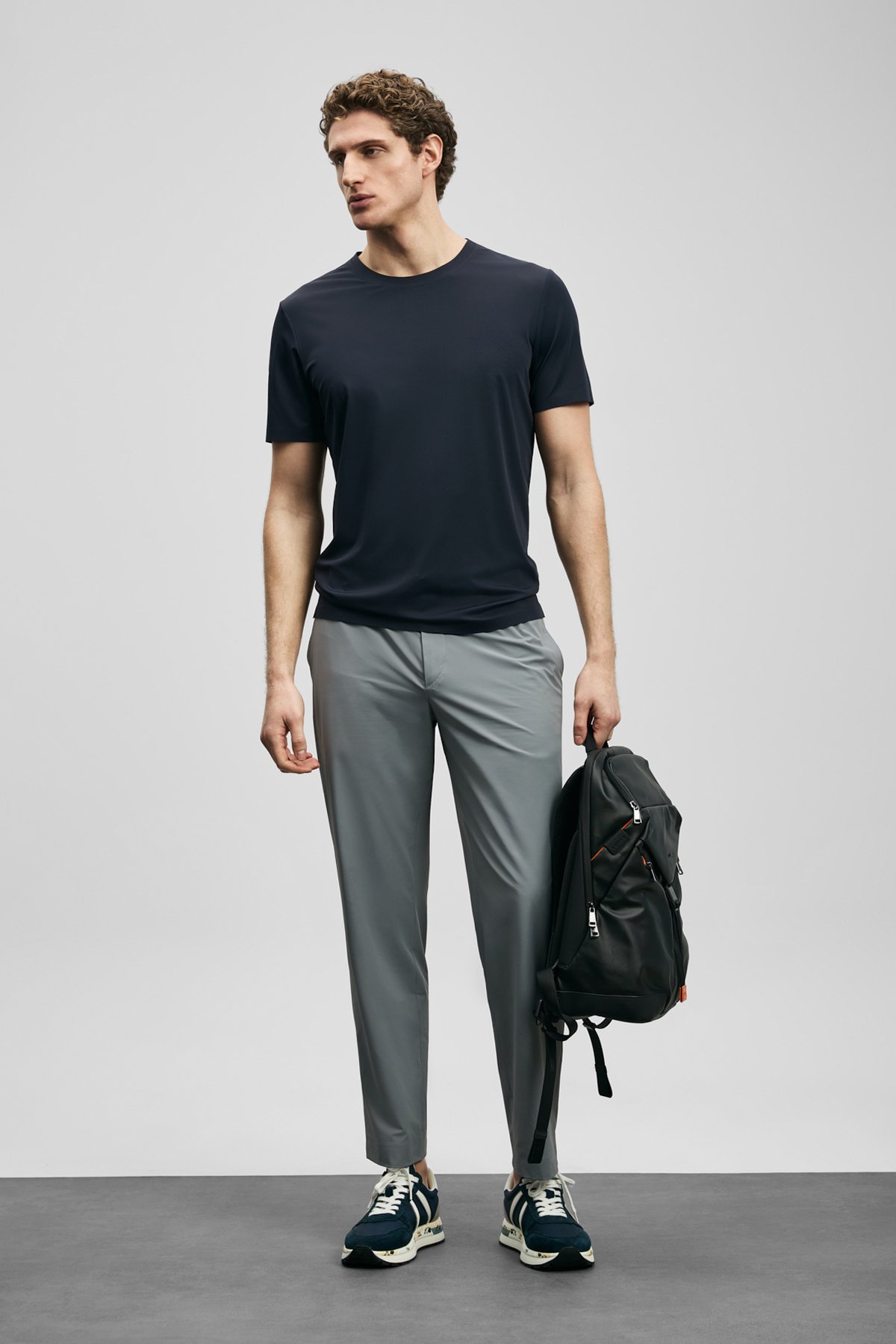 Altero Hi-Tech Performance Seamless T-Shirt Navy Blue - LUFIAN (1)