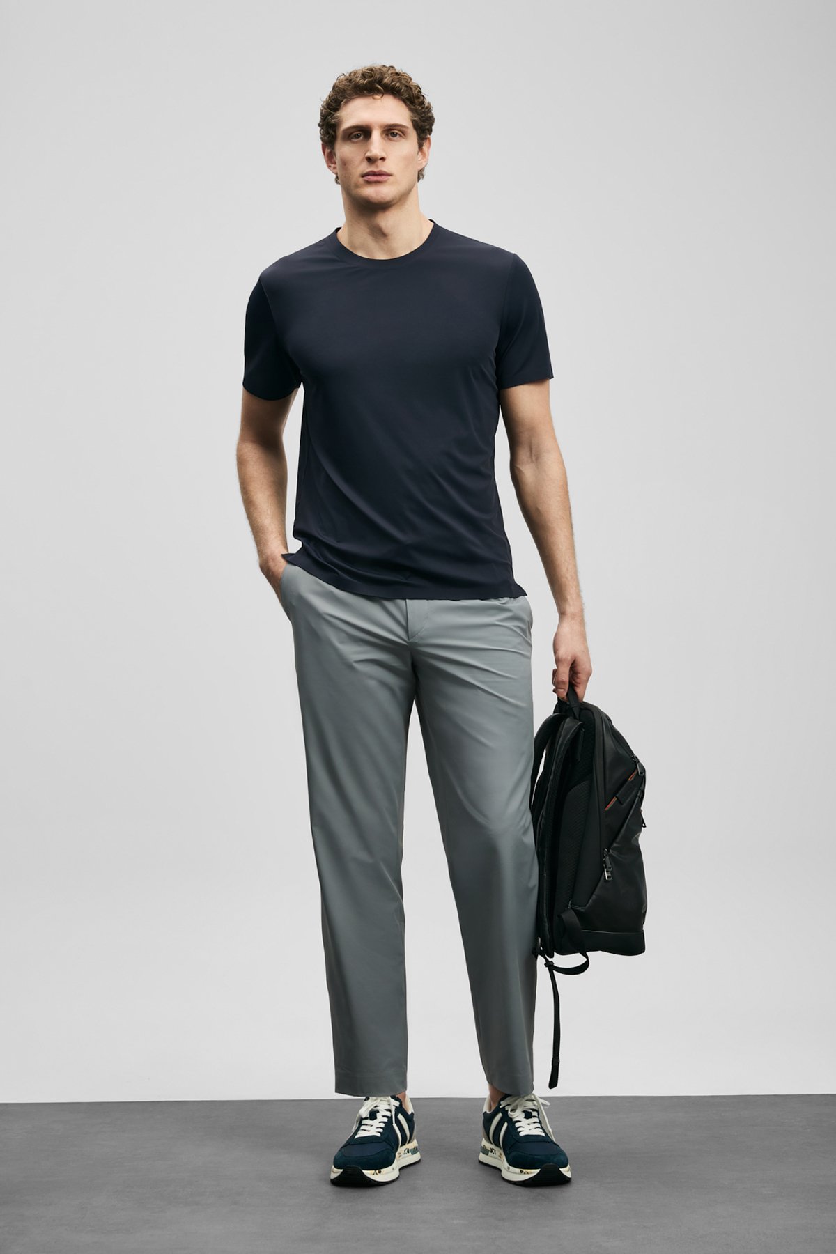 Altero Hi-Tech Performance Seamless T-Shirt Navy Blue - LUFIAN