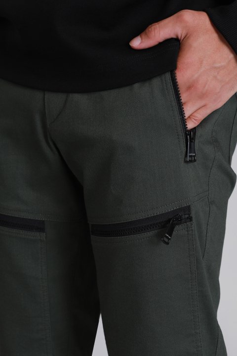 Anatol Sports Men's Chino Pants Slim Fit Green - LUFIAN