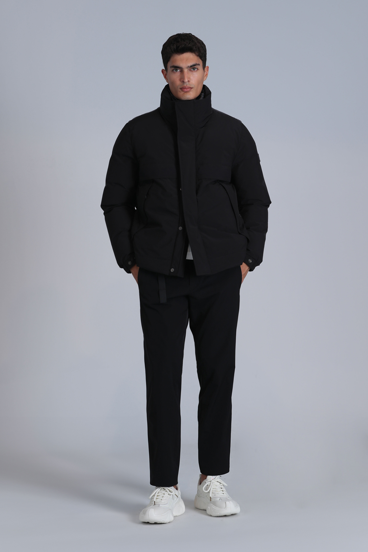 Andor Goose Feather Male Coat Black - Lufian