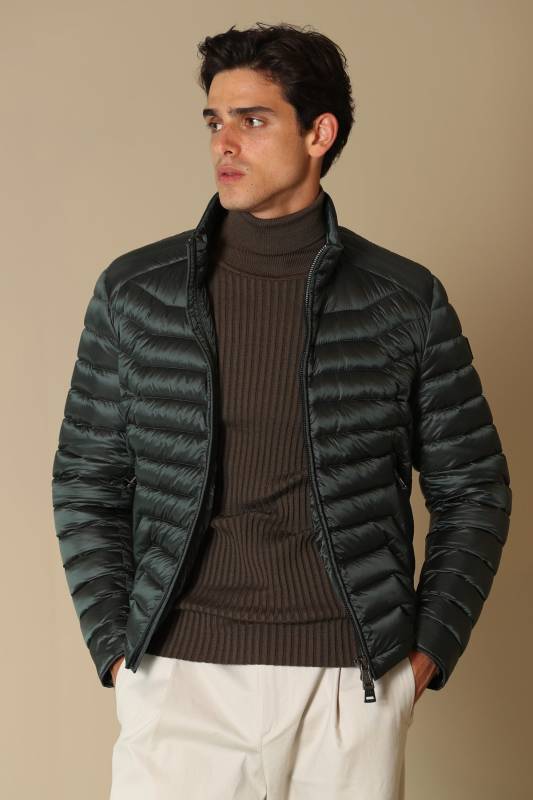 Andy Goose Feather Male Coat Green - 1