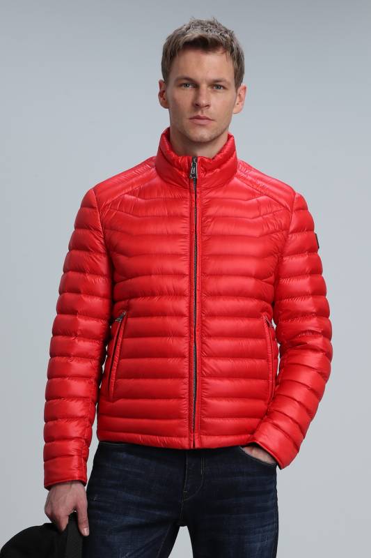 Andy Goose Feather Male Coat Red - 1