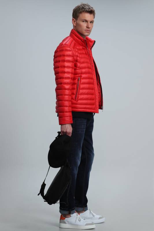 Andy Goose Feather Male Coat Red - 4