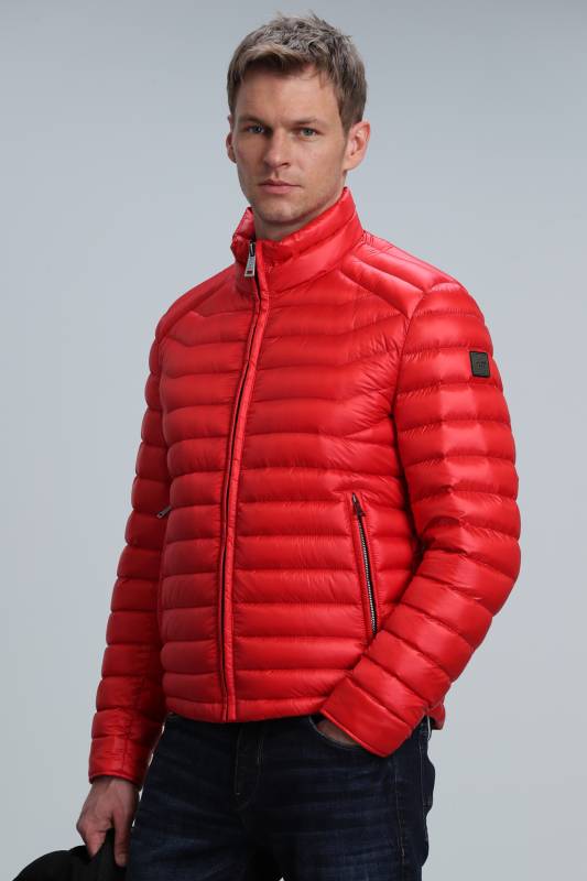 Andy Goose Feather Male Coat Red - 5