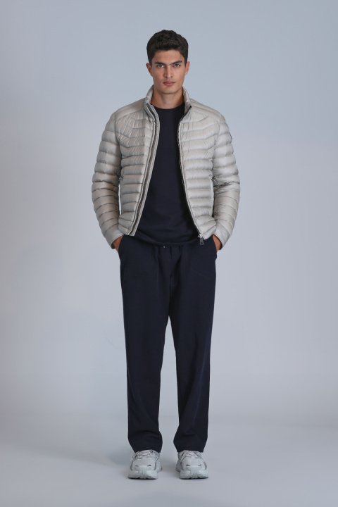 Andy Goose Down Men's Coat Beige - LUFIAN (1)