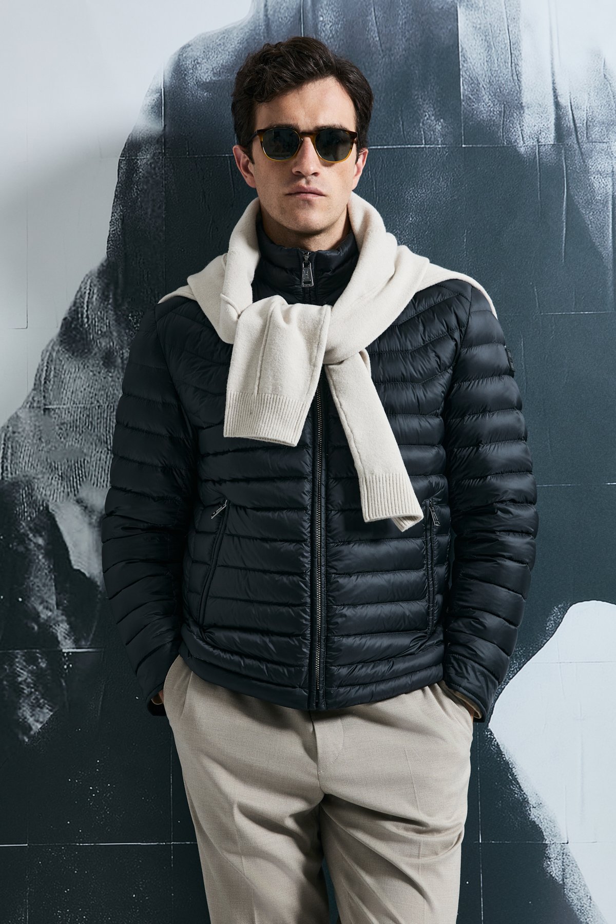 Andy Goose Down Men's Coat Black - LUFIAN