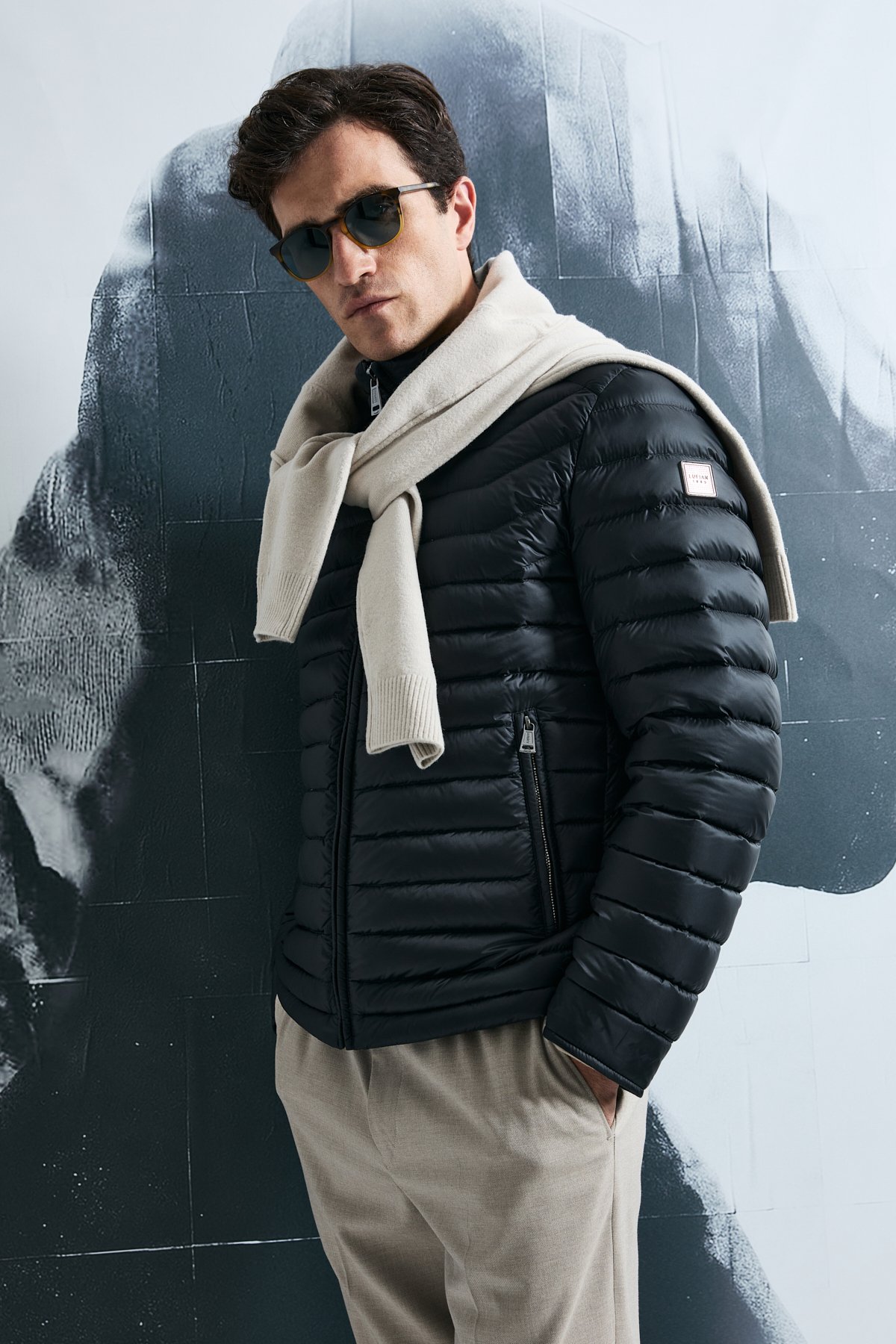 Andy Goose Down Men's Coat Black - LUFIAN (1)