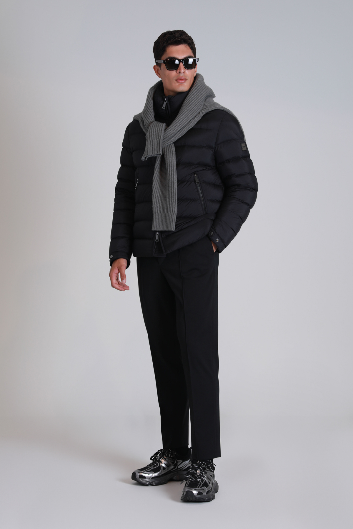 Antoni Sports Mens Chino Pants Slım Fıt Black - Lufian