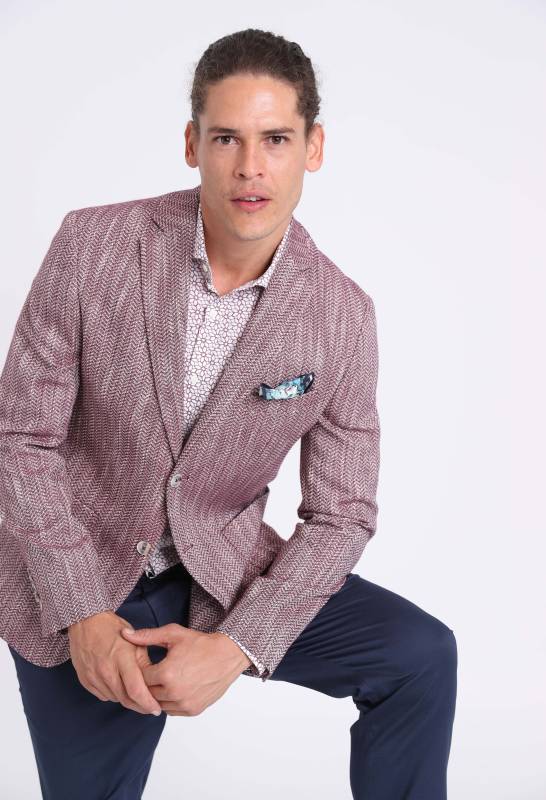 Arezzo Sports Mens Blazer Jacket Bordeux - 4