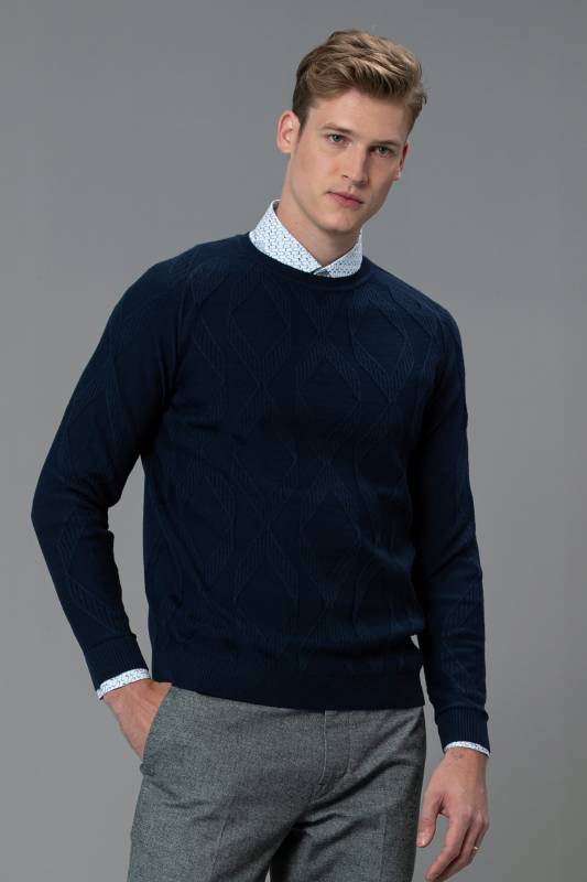 Arkas Mens Sweater Medıum Blue - 2