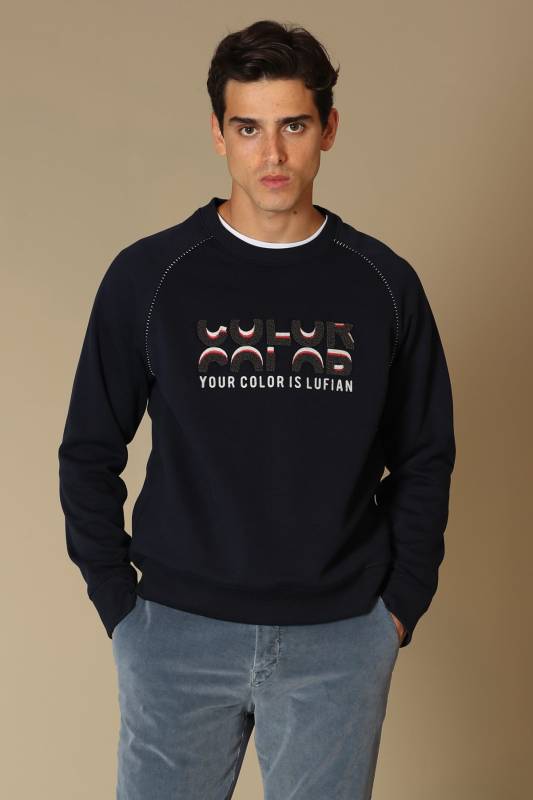 Arman Male Sweatshirt Navy - 1