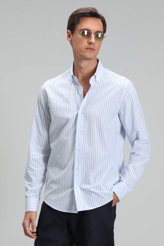 Armır Mens Smart Shirt Comfort Slım Fıt Sax - 4