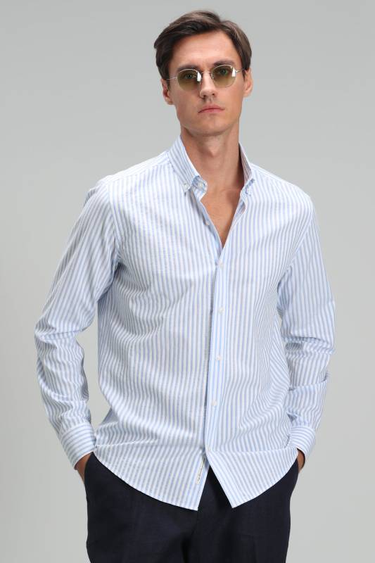 Armır Mens Smart Shirt Comfort Slım Fıt Sax - 5