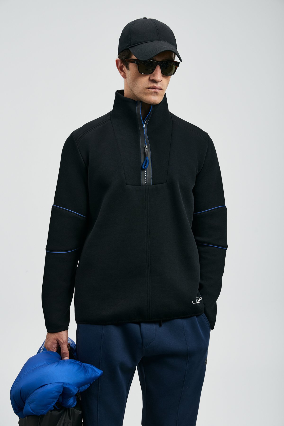 Art Men's Sweatshirt Black - LUFIAN