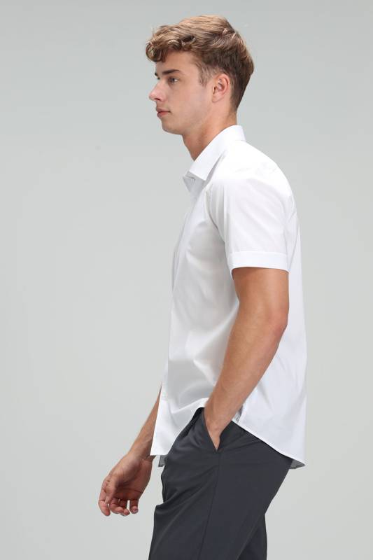 Arus Mens Smart Shirt Slım Fıt Whıte - 2