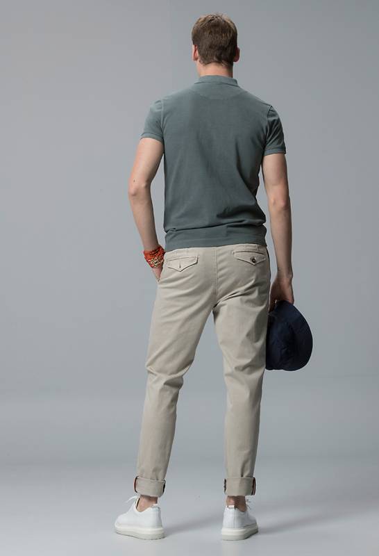 Arvian Sports Mens Chino Pants Slım Fıt Beıge - 4