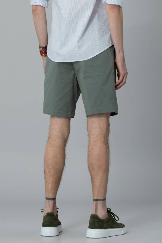 Aryan Sports Mens Chino Shorts Slım Fıt Green - 4