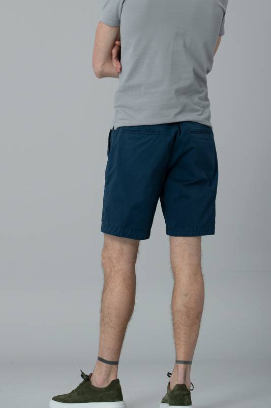 Aryan Sports Mens Chino Shorts Slım Fıt Mıdnıght Blue - 4