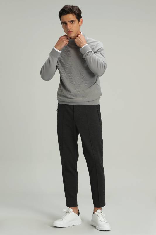 Atto Mens Sweater Lıght Grey - 4