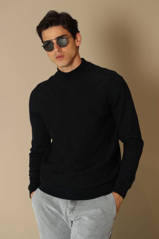 Atto Mens Sweater Navy - 1