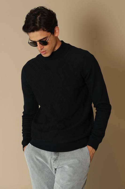 Atto Mens Sweater Navy - 2