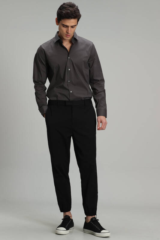 Austın Men Basic Shirt Anthracıte - 3