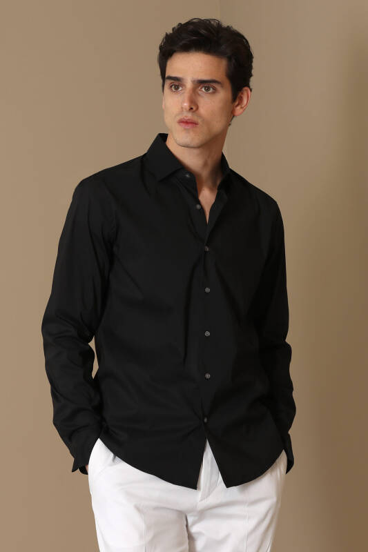 Austın Men Basic Shirt Black - 2