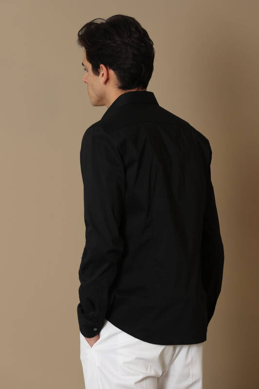 Austın Men Basic Shirt Black - 4