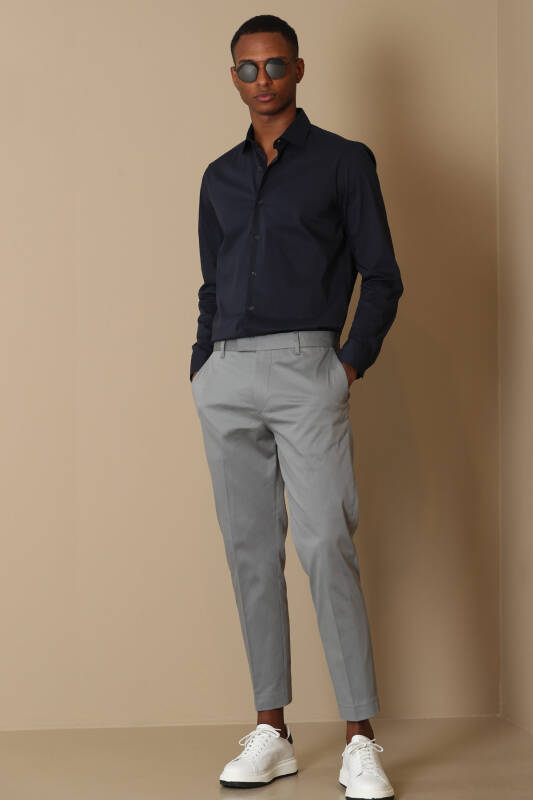 Austın Men Basic Shirt Navy - 3