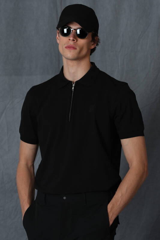 Babel Smart Mens Polo T - Shirt Black - 4