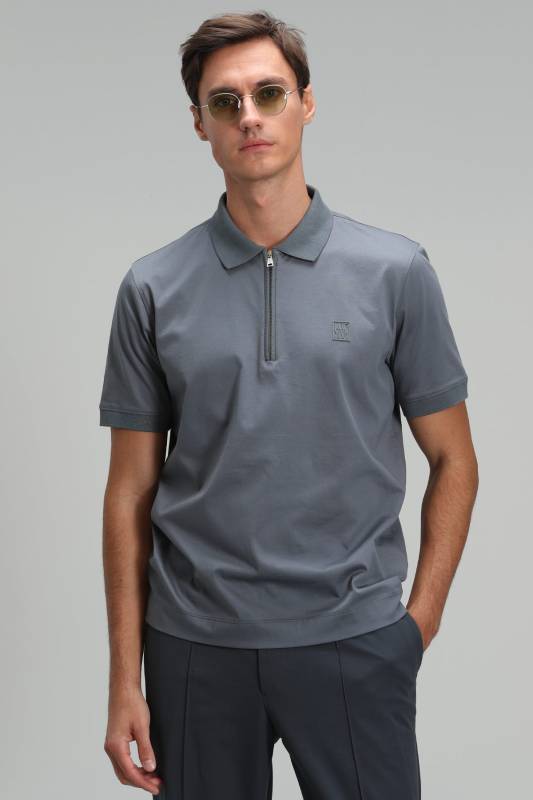 Babel Smart Mens Polo T - Shirt Grey - 1