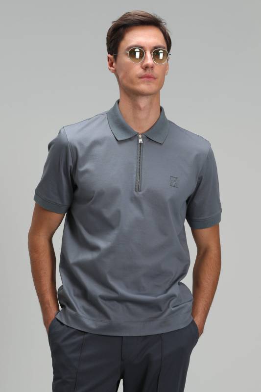 Babel Smart Mens Polo T - Shirt Grey - 4