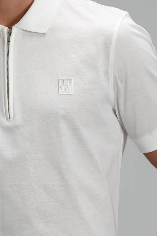 Babel Smart Mens Polo T - Shirt Off Whıte - 3