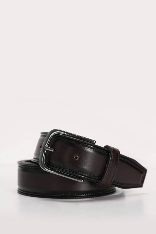 Benar Mens Leather Belt Brown - 1