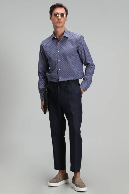 Benjamın Mens Smart Shirt Slım Fıt Navy - 2