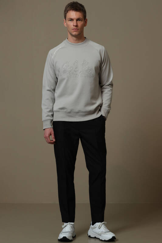 Bert Male Sweatshirt Beıge - 2