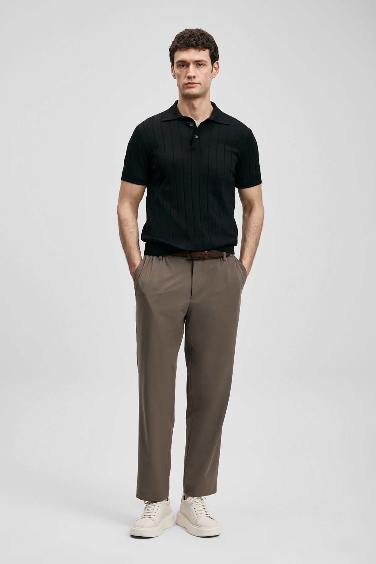 Bold Men's Cotton Sweater Black - LUFIAN