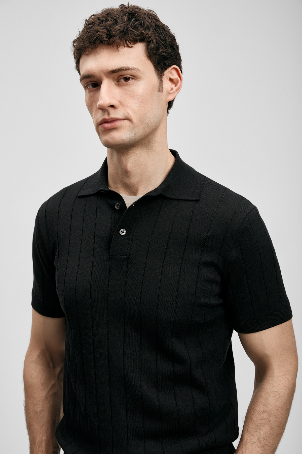 Bold Men's Cotton Sweater Black - LUFIAN