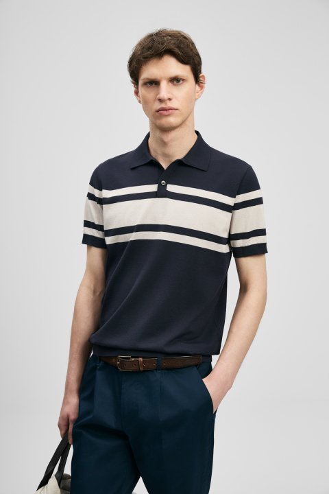 Brando Men's Modal Blend Sweater Dark Navy Blue - LUFIAN