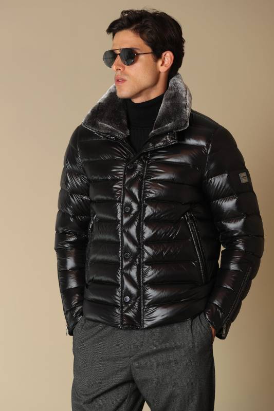 Branson Goose Feather Male Coat Black - 2