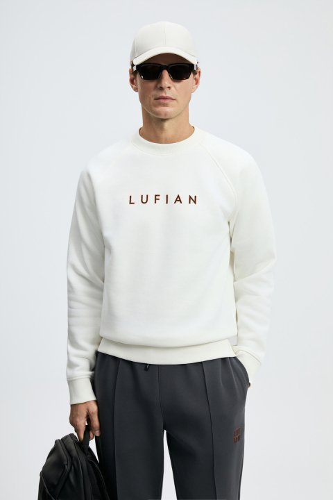 Male Sweatshirt Off Whıte - Lufian