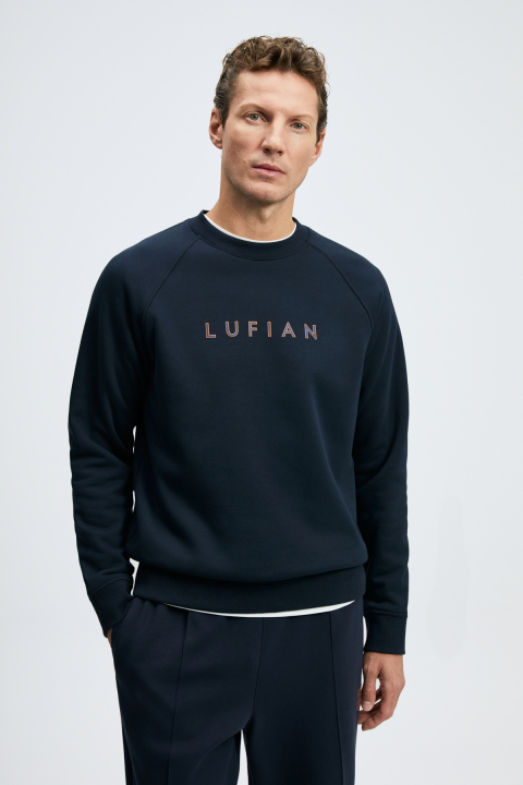 Male Sweatshirt Navy - LUFIAN